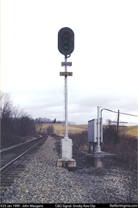 C&O Railway signal: Smokey Row Dip